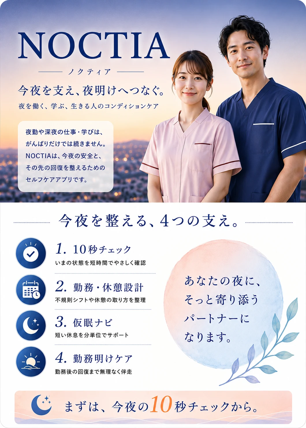 NOCTIAのリーフレット全体
