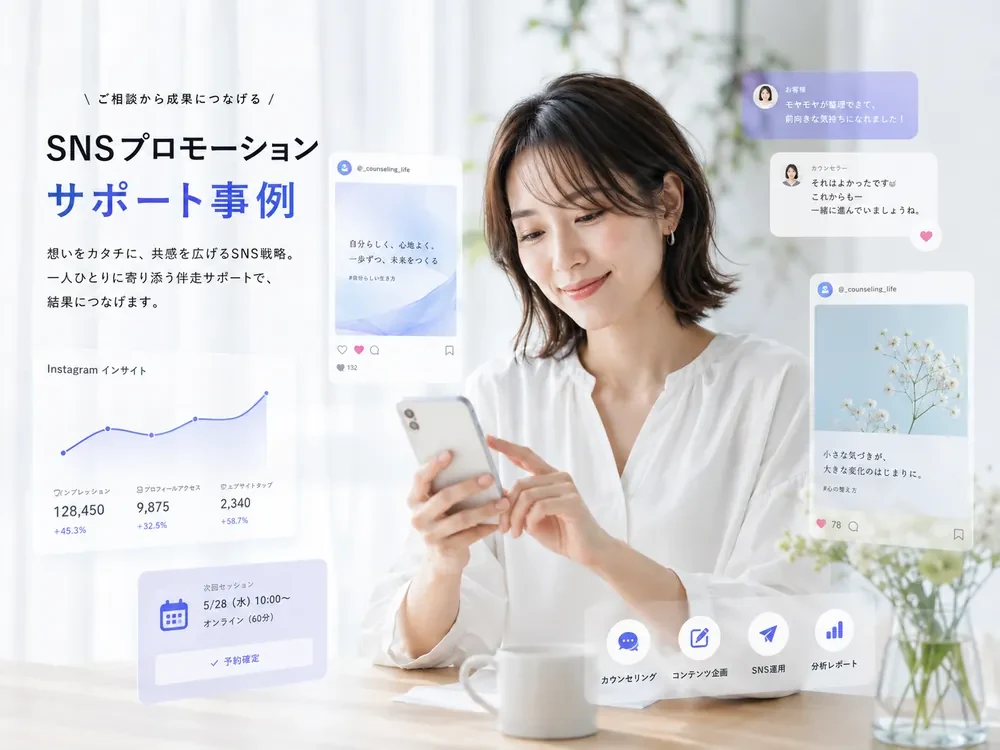 SNS展開の表現サンプル